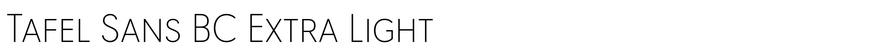 Tafel Sans BC Extra Light